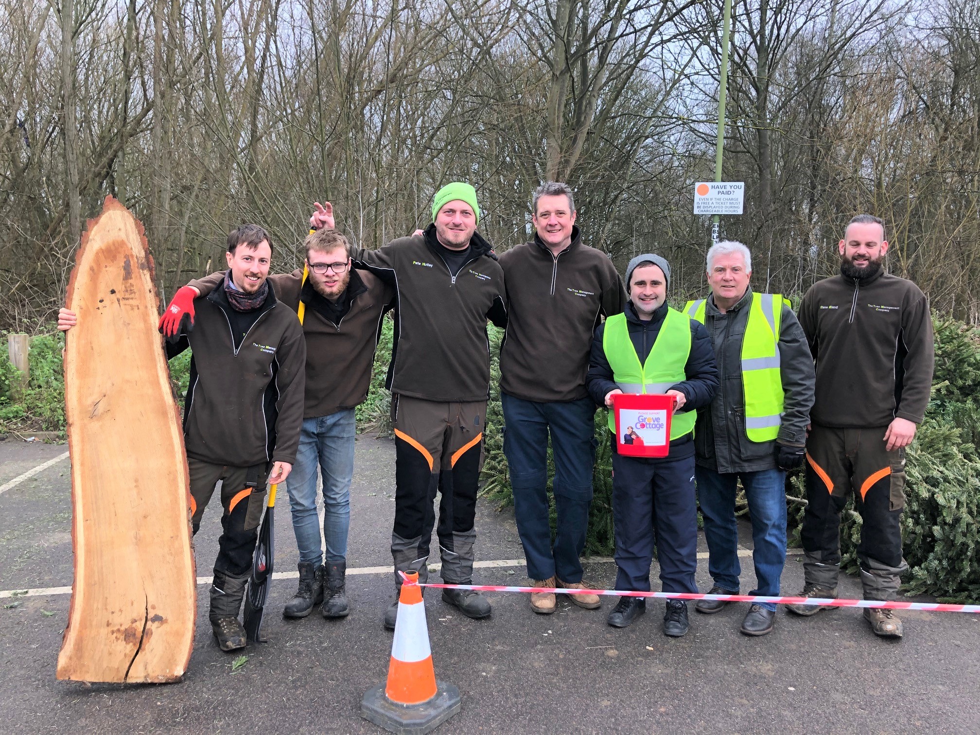Christmas Tree Recycling raises a record amount of over £1,600 for